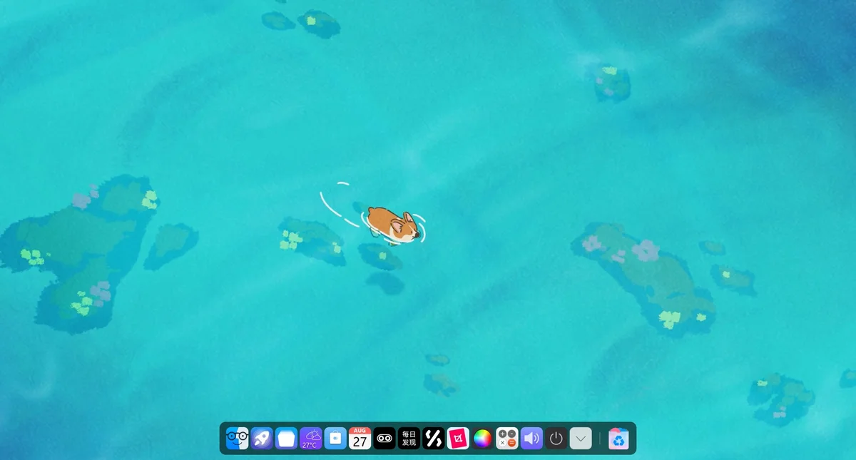 桌面默认 Dock
