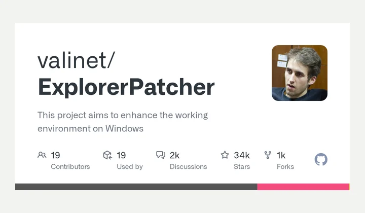 ExplorerPatcher 软件缩略图