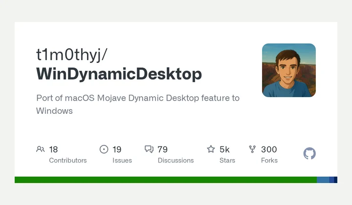 WinDynamicDesktop 软件缩略图